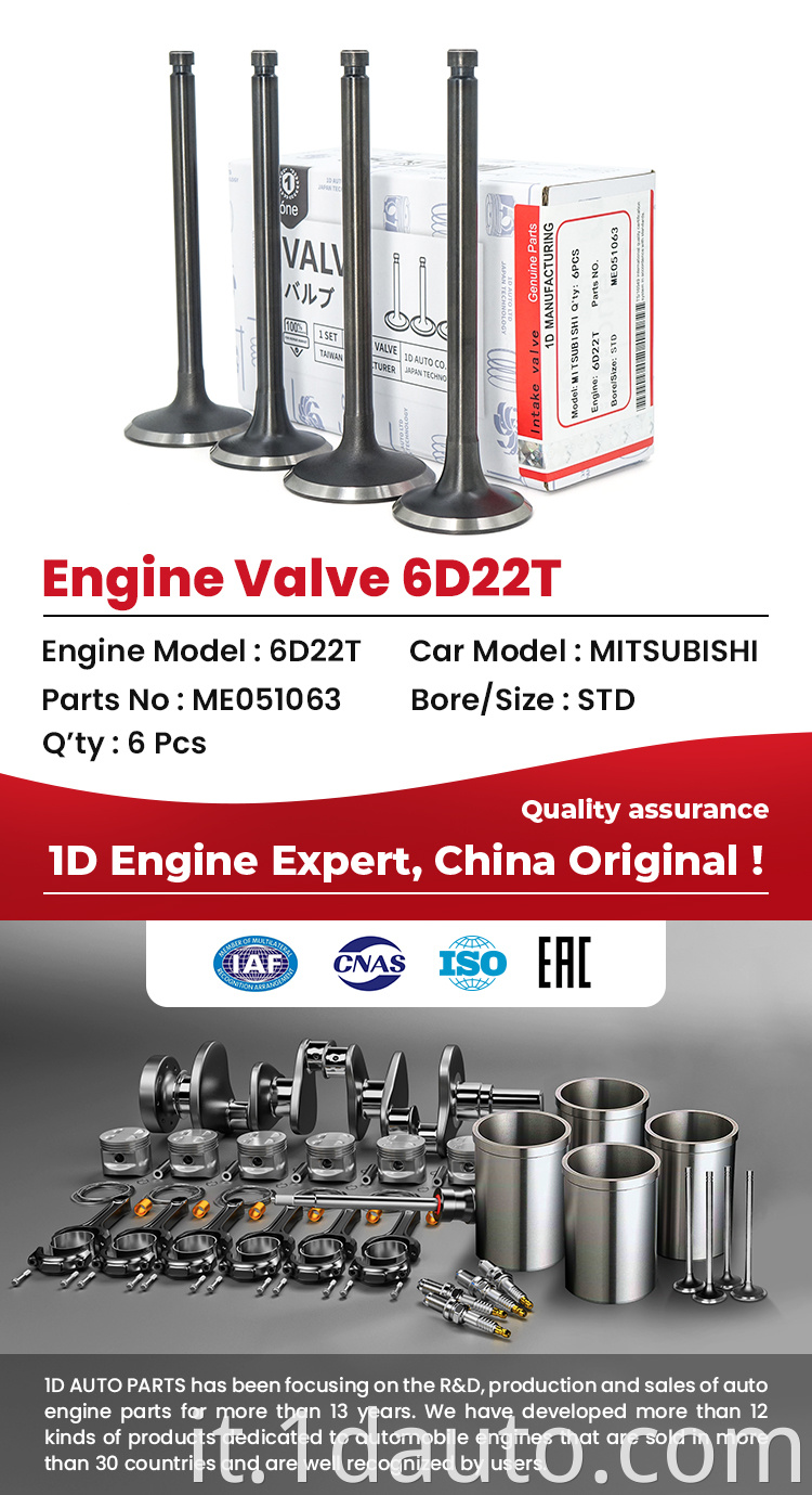 MITSUBISHI 6D22-T Engine Valves 